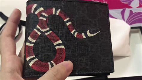 gucci snake wallet fake vs real|real gucci men's wallet.